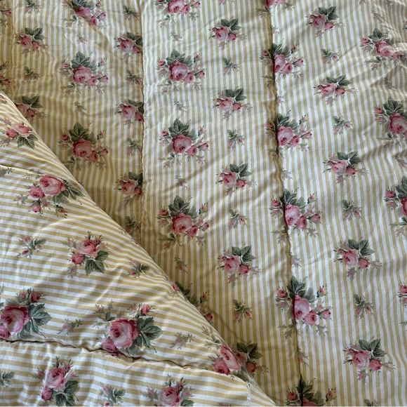 Rare Vintage Ralph Lauren Sophie Brooke Floral Comforter Twin 100% Cotton - Picture 8 of 11